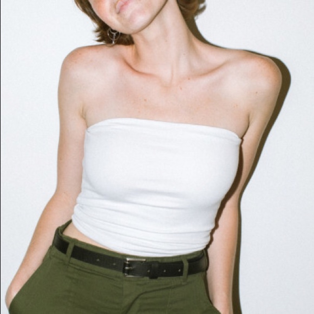 SOLDLight yellow/white tube top